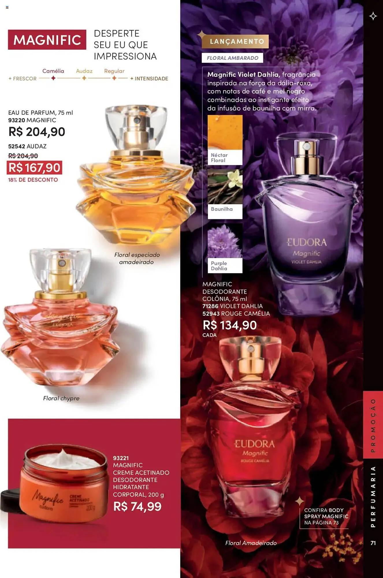 Encarte de Catálogo Eudora 8 de setembro até 3 de outubro 2025 - Pagina 71