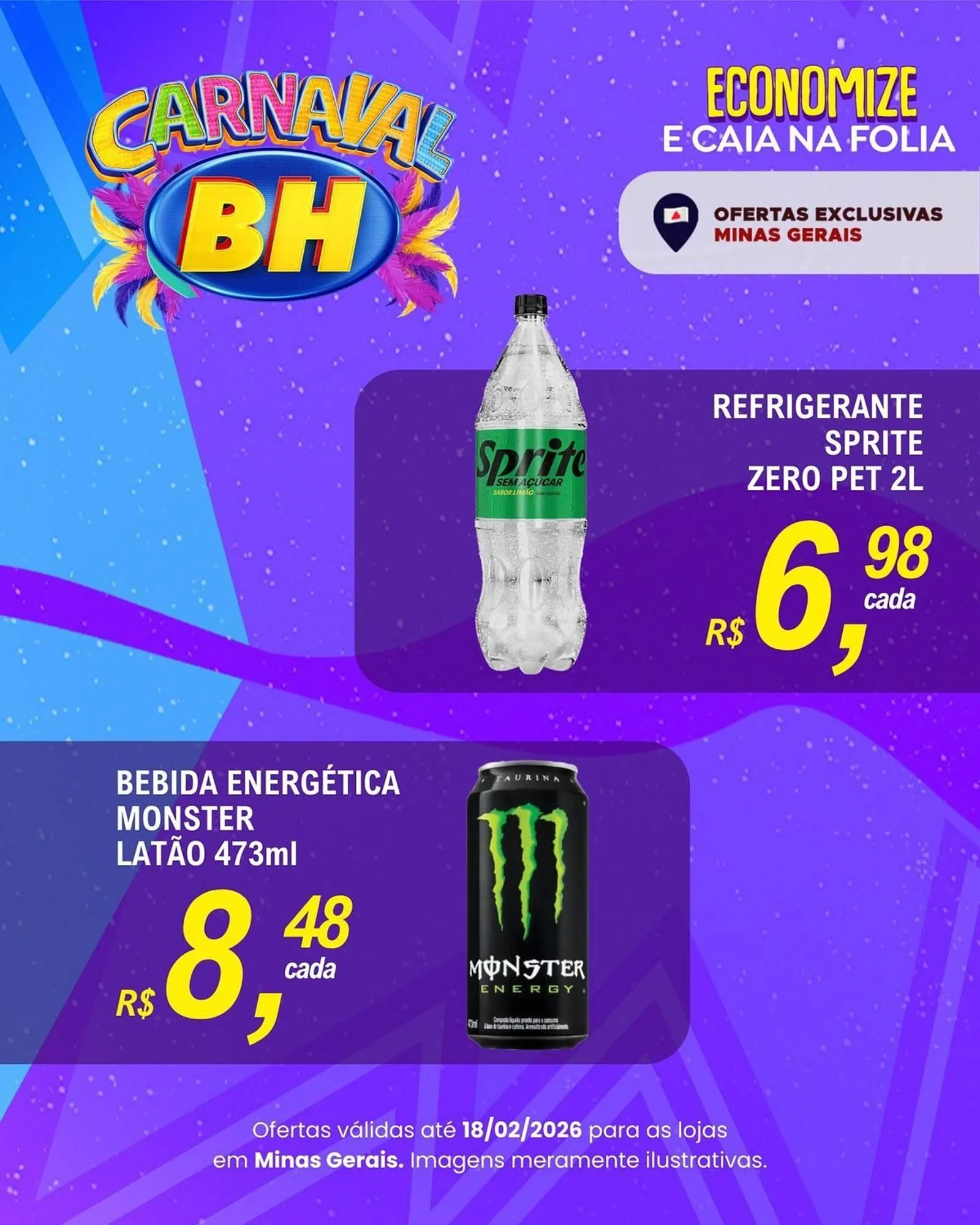 Encarte de Folheto Supermercados BH 13 de fevereiro até 18 de fevereiro 2026 - Pagina 2