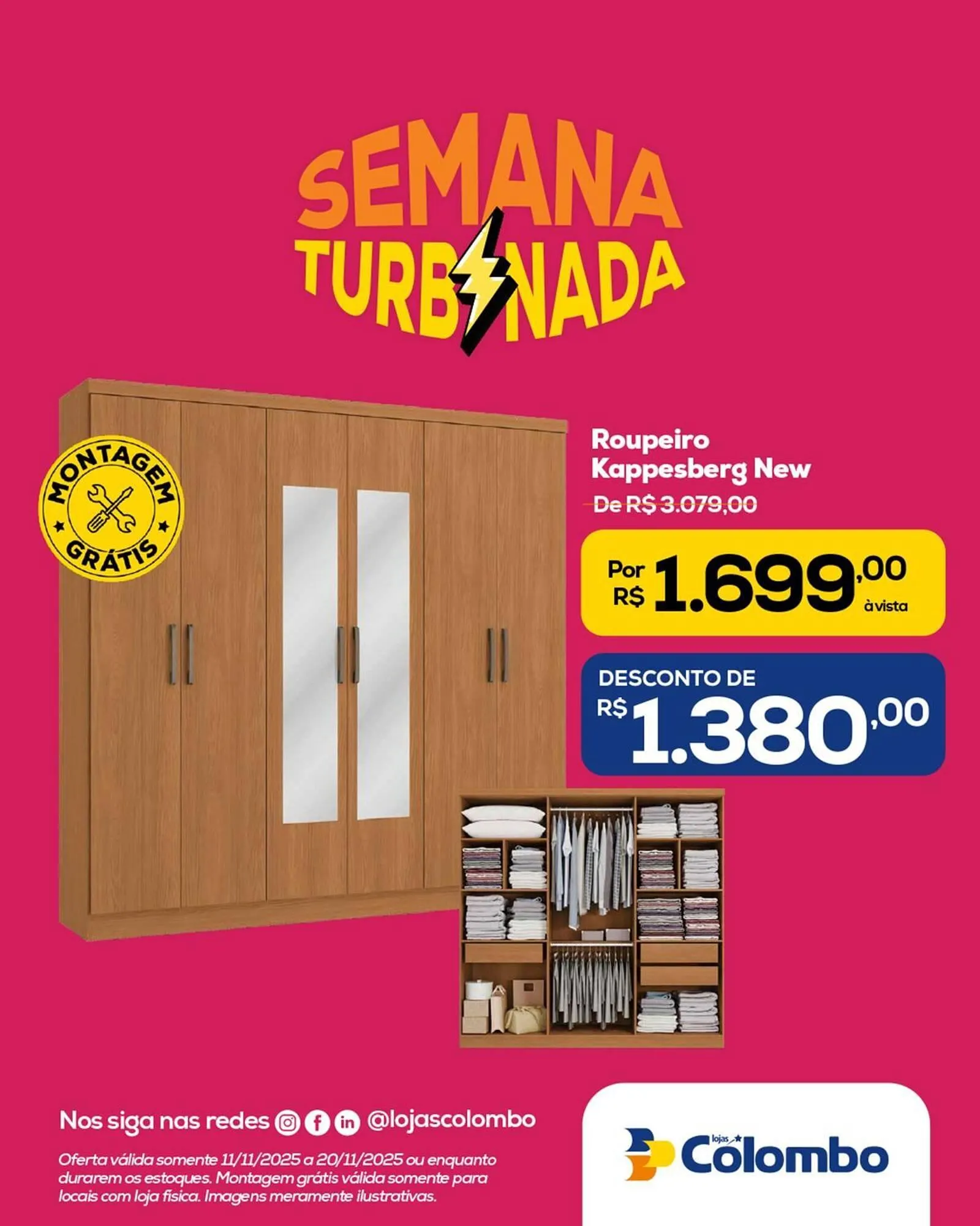 Encarte de Folheto Lojas Colombo 11 de novembro até 20 de novembro 2025 - Pagina 13