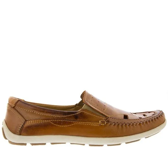 Mocassim Woche Perfuros Couro Caramelo