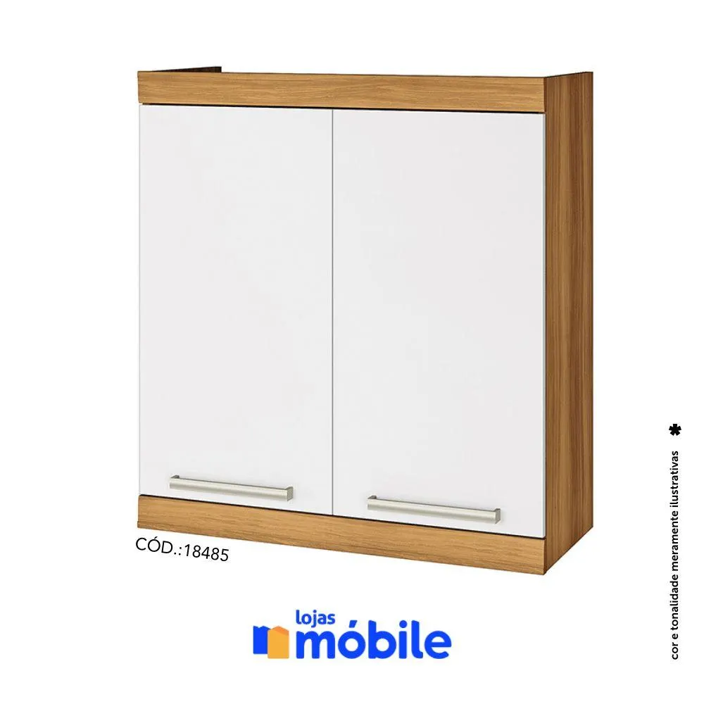 Armário Aéreo 86x80cm 2 Portas e 1 Prateleira (18485)