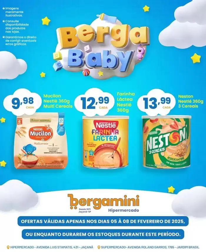 Encarte de Encarte Supermercado Bergamini 5 de fevereiro até 8 de fevereiro 2025 - Pagina 1