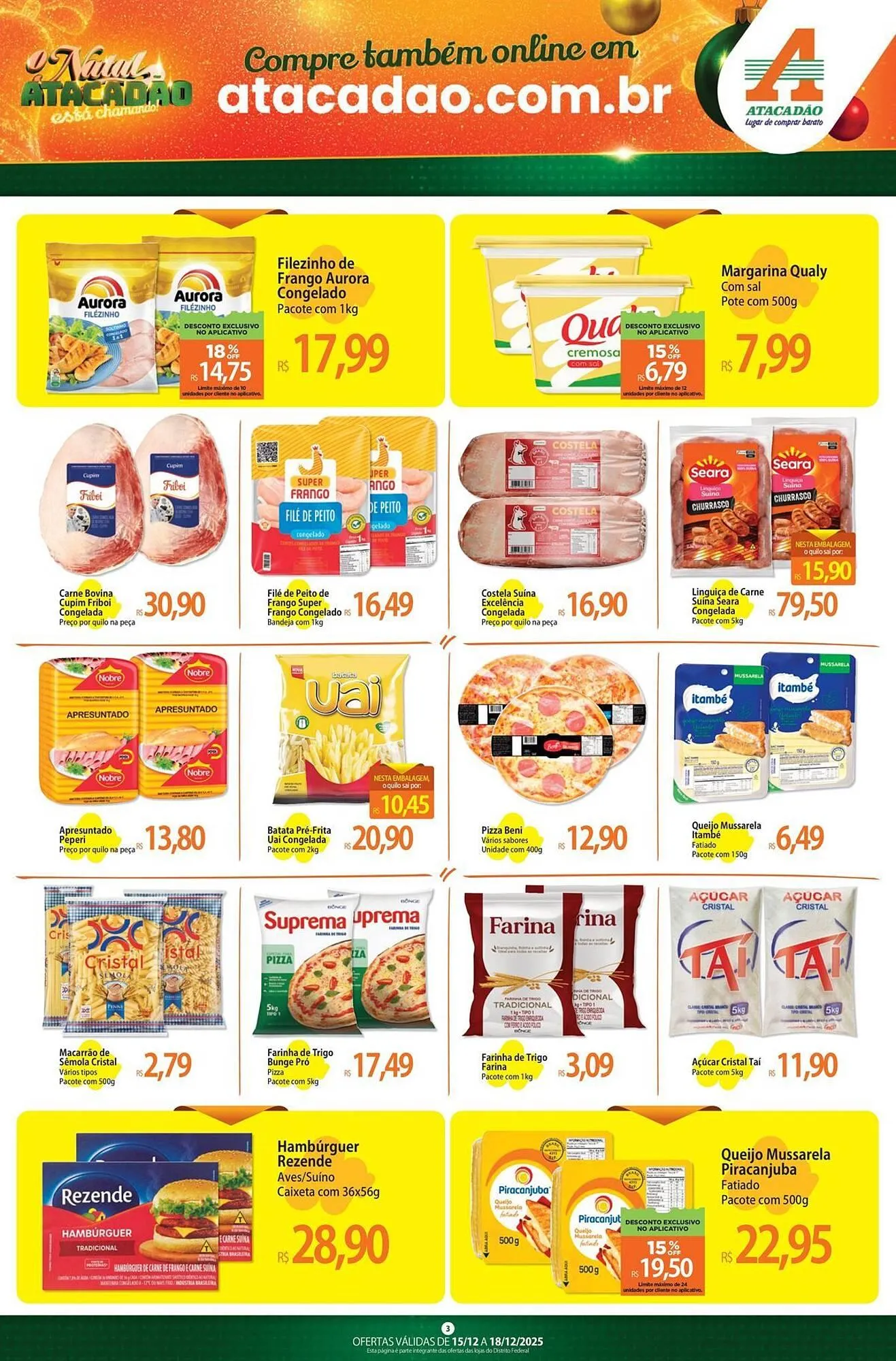 Encarte de Folheto Atacadão 16 de dezembro até 18 de dezembro 2025 - Pagina 3
