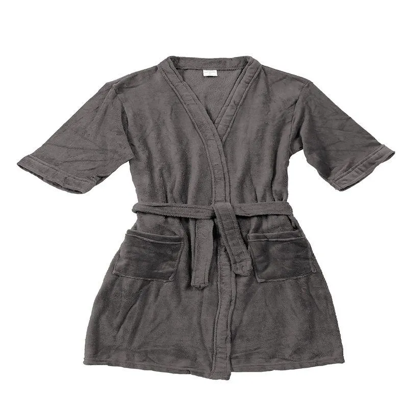 Roupão Kimono Sofisticata Cinza Urbano Microfibra G 43048 - Sofisticata