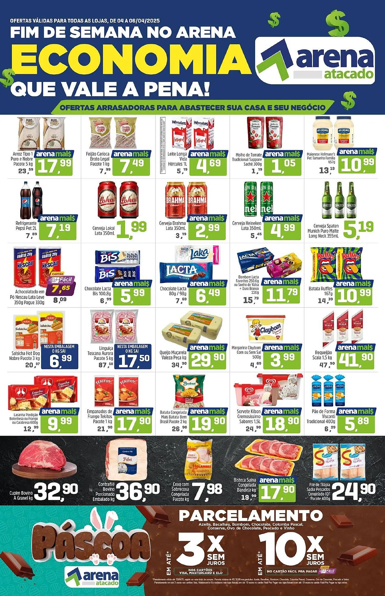 Encarte de Catálogo Arena Atacado 4 de abril até 6 de abril 2025 - Pagina 1