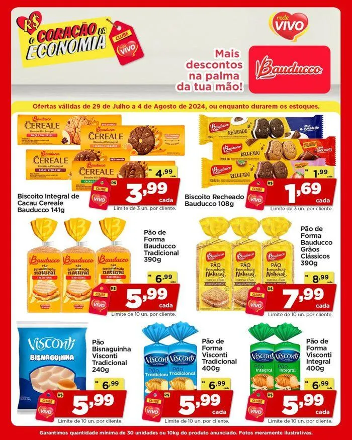 Encarte de Ofertas Rede Vivo 29 de julho até 4 de agosto 2024 - Pagina 1