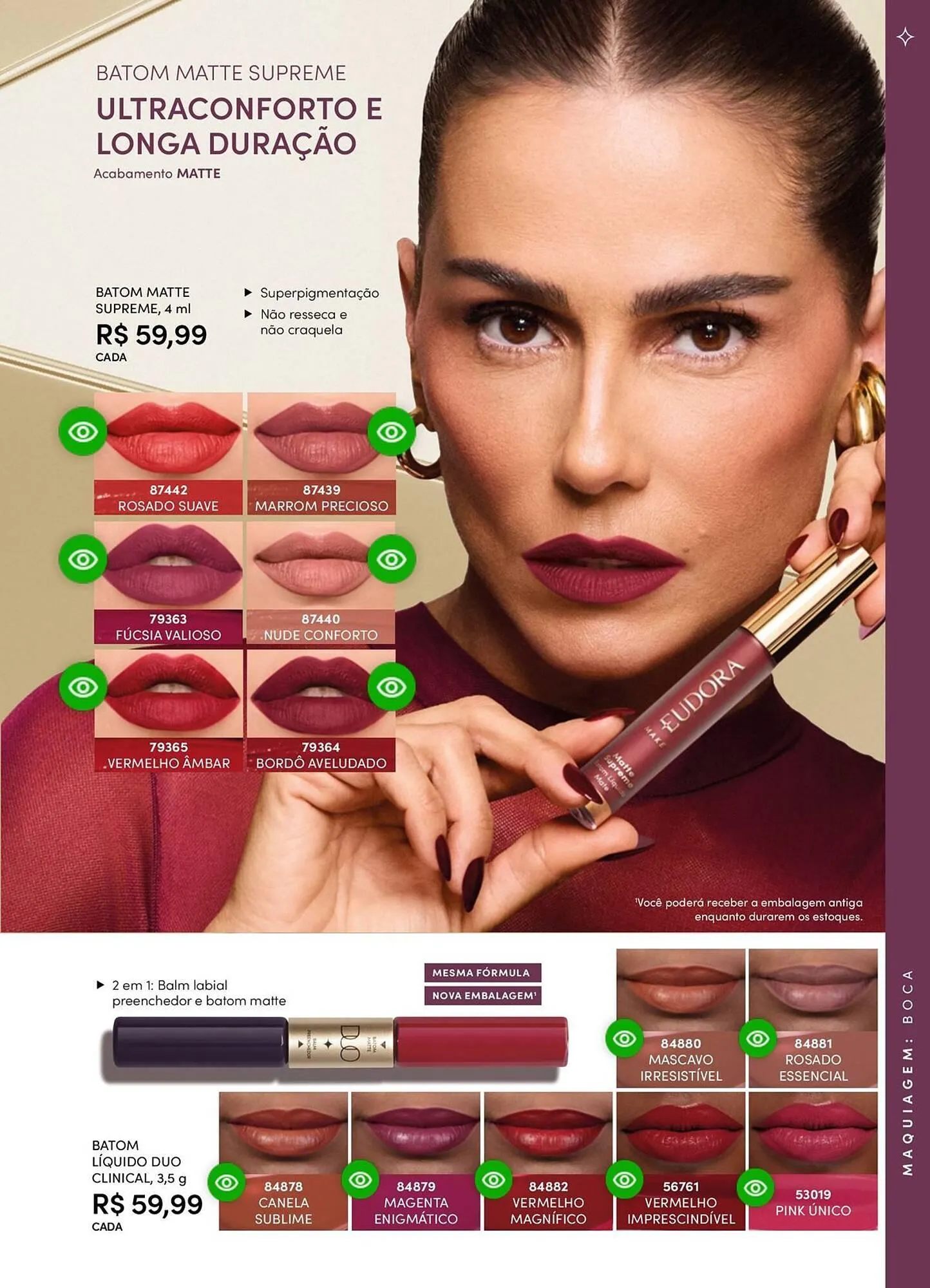 Encarte de Catálogo Eudora 8 de outubro até 8 de novembro 2025 - Pagina 89