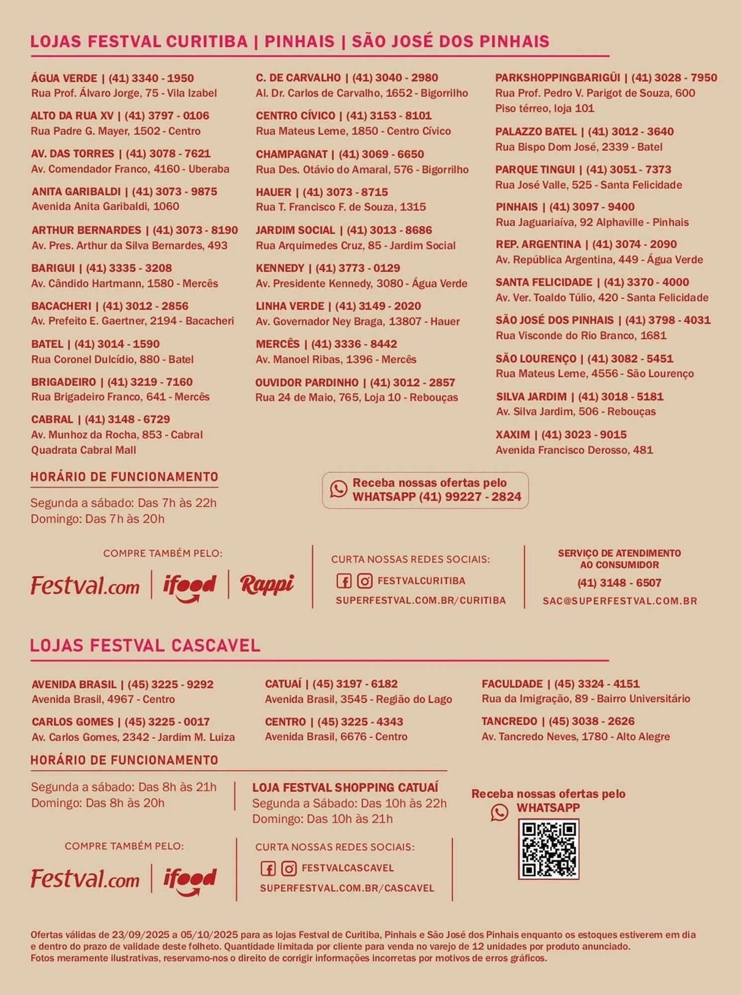 Encarte de Encarte Festval 24 de setembro até 5 de outubro 2025 - Pagina 12