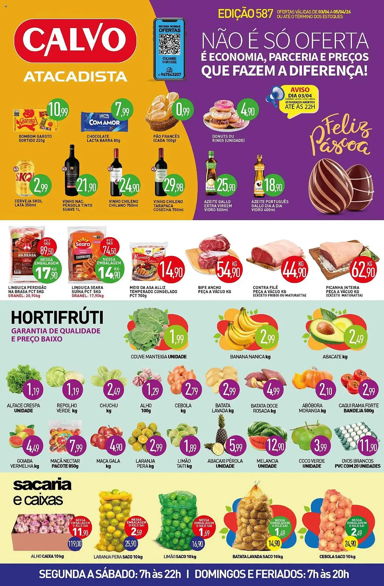 Encarte de Folheto Calvo Atacadista 3 de abril até 7 de abril 2026 - Pagina 1