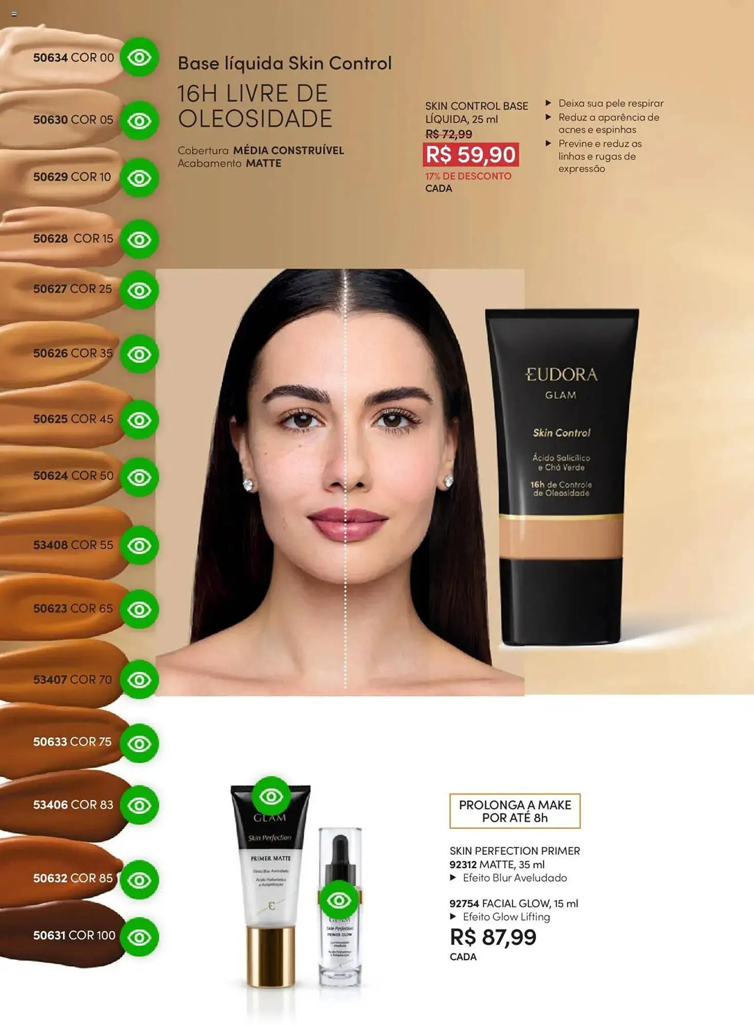 Encarte de Catálogo Eudora 25 de junho até 17 de julho 2025 - Pagina 50