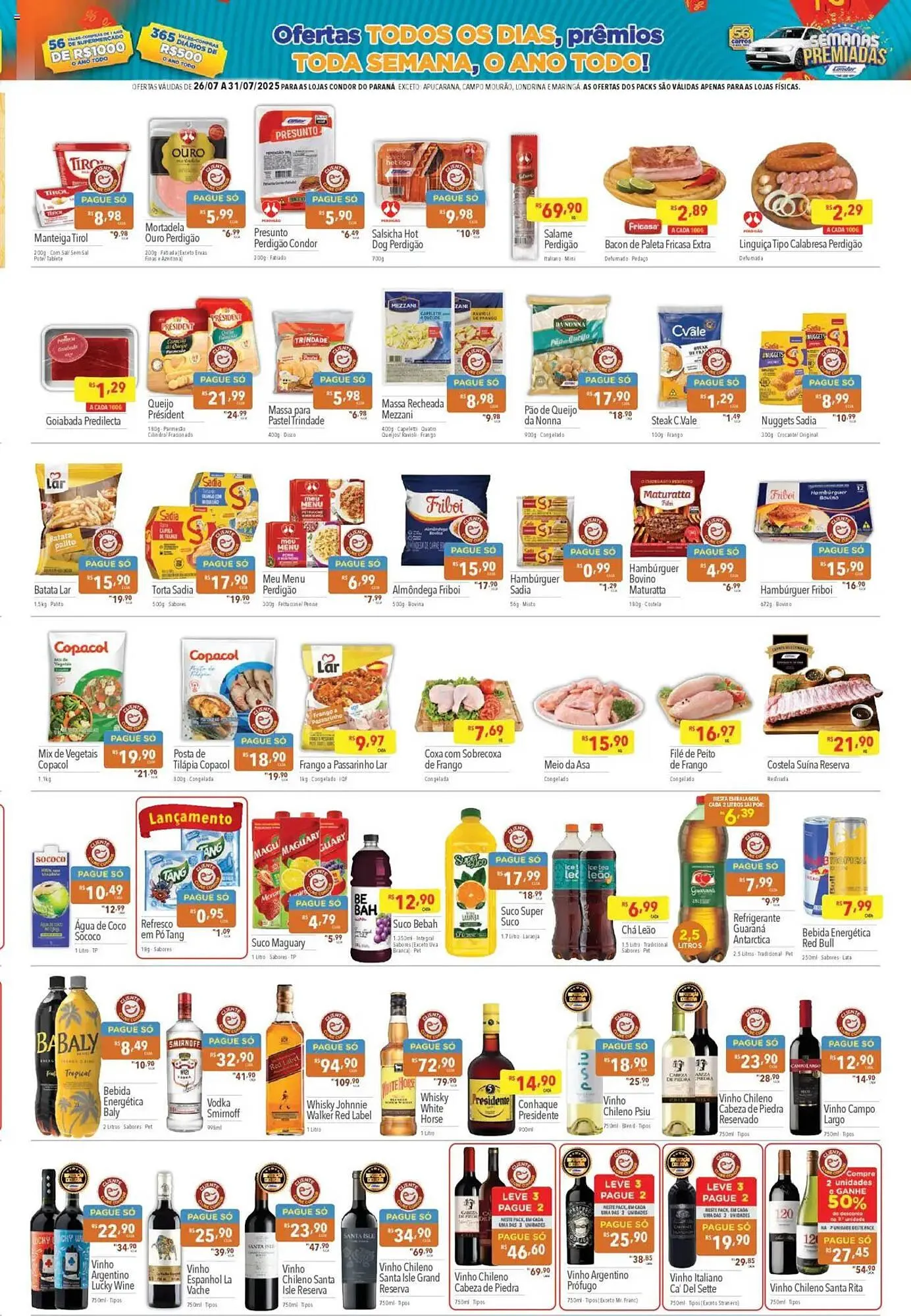 Encarte de Catálogo Supermercados Condor 26 de julho até 31 de julho 2025 - Pagina 3
