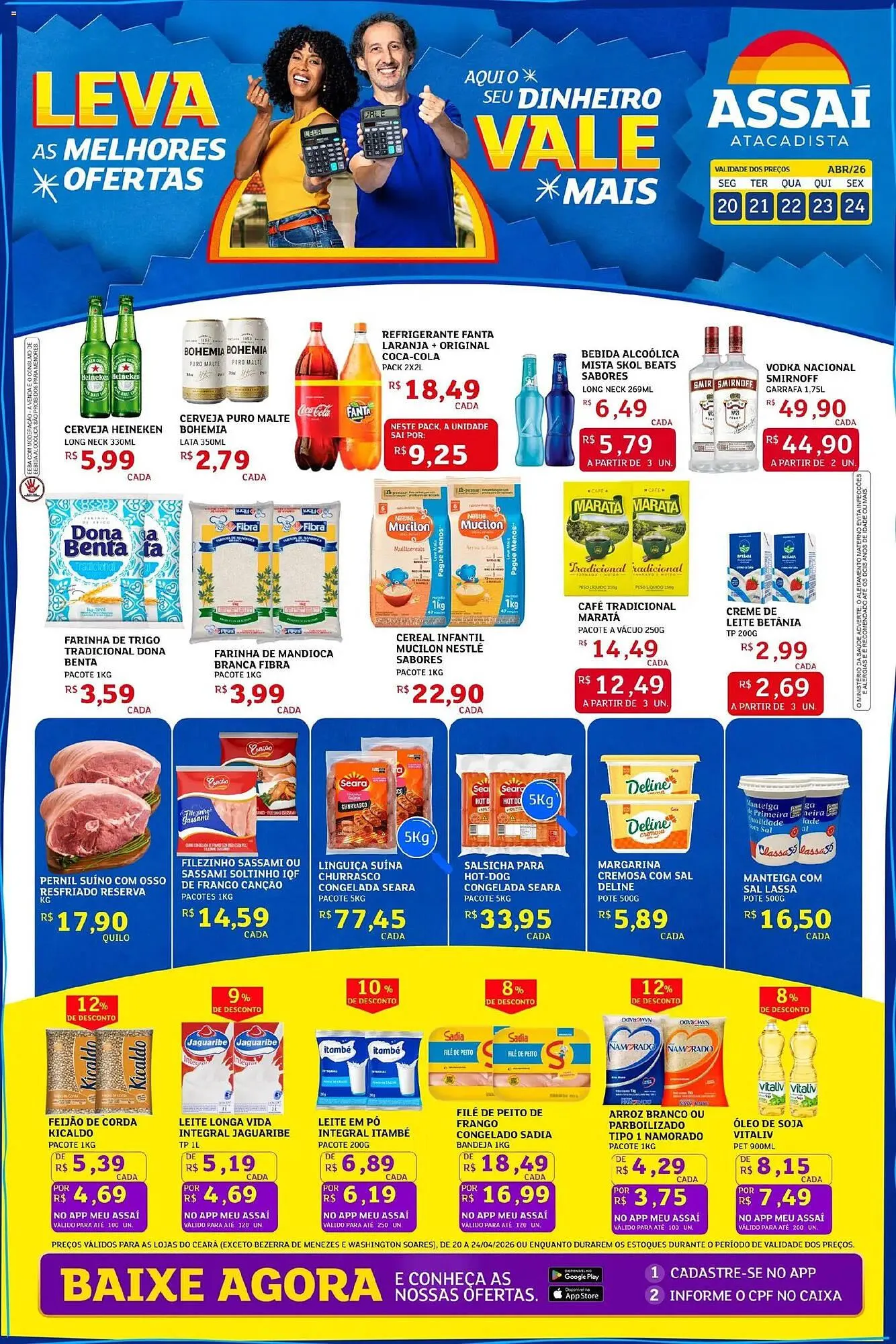 Encarte de Encarte Assaí Atacadista 20 de abril até 24 de abril 2026 - Pagina 1