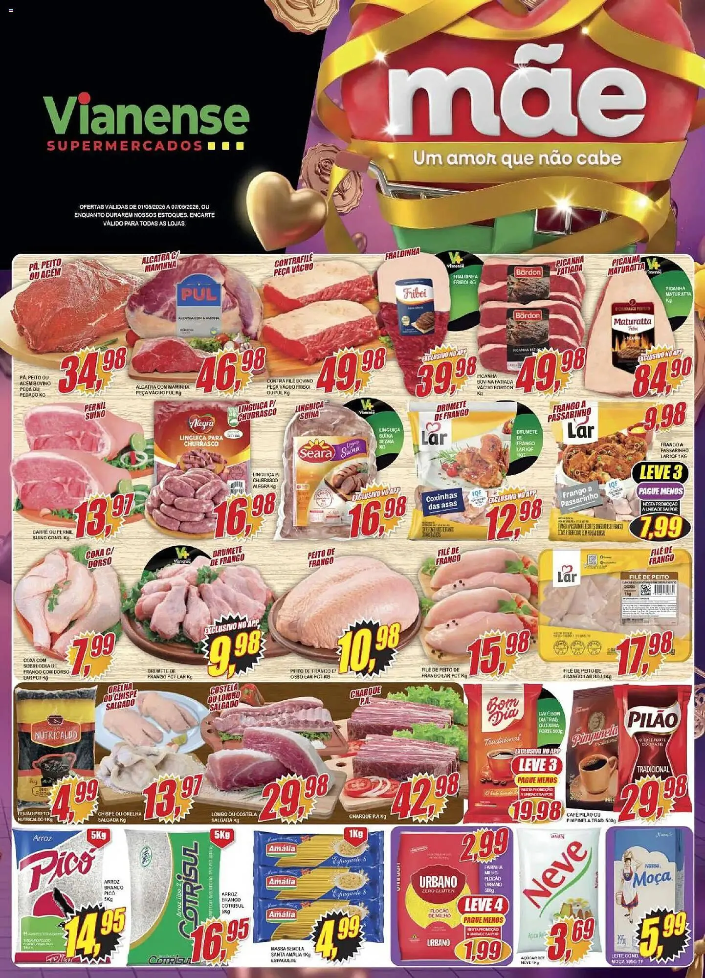 Encarte de Encarte Vianense Supermercados 1 de maio até 8 de maio 2026 - Pagina 1