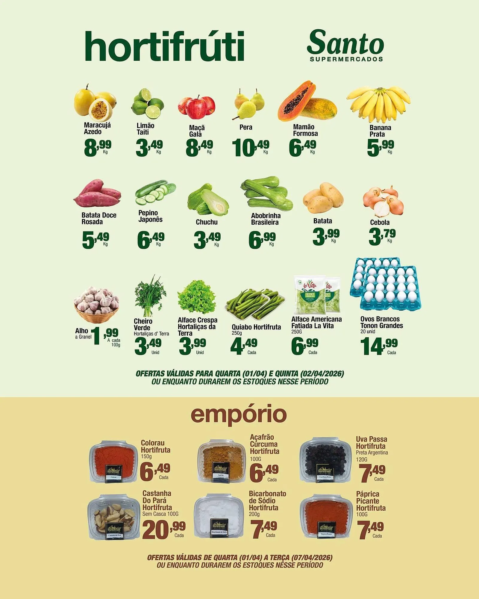 Encarte de Catálogo Santo Supermercados 1 de abril até 3 de abril 2026 - Pagina 3