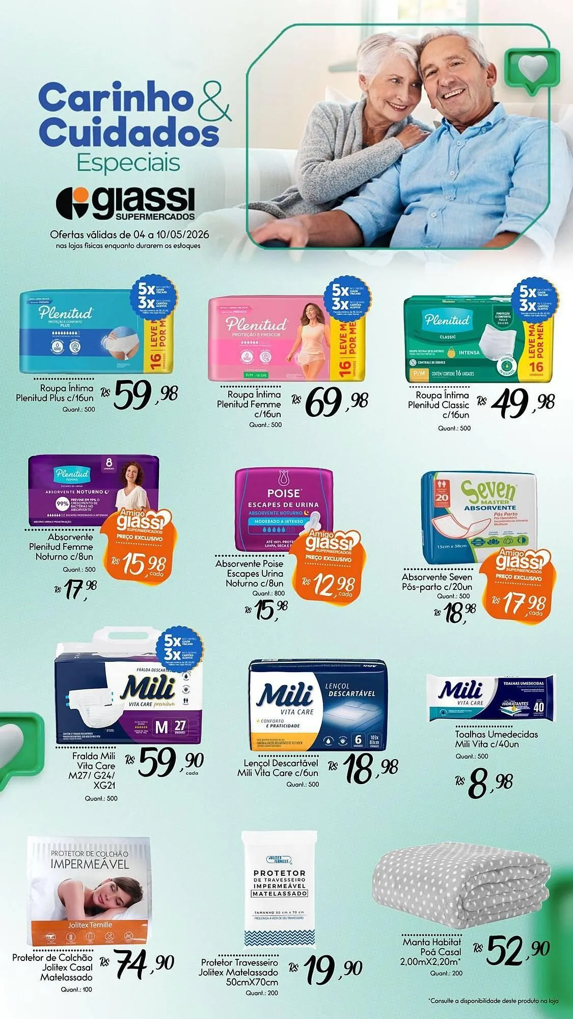 Encarte de Encarte Giassi Supermercados 4 de maio até 10 de maio 2026 - Pagina 1