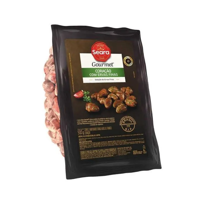 Coração De Frango Seara Gourmet Com Ervas Finas 500g