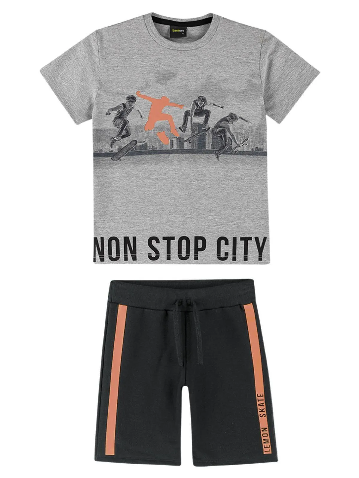 Conjunto Teen Menino Lemon Mescla