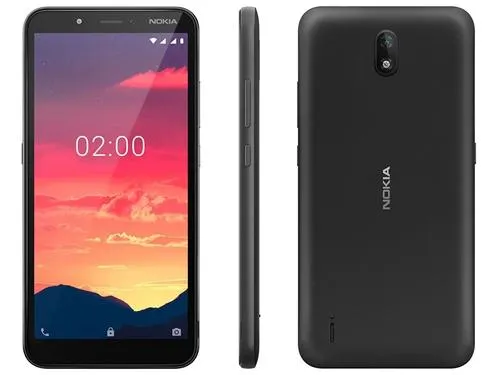Smartphone Nokia C2 16GB Preto 4G 1GB RAM 5,7" - Câm. 5MP + Selfie 5MP Dual Chip