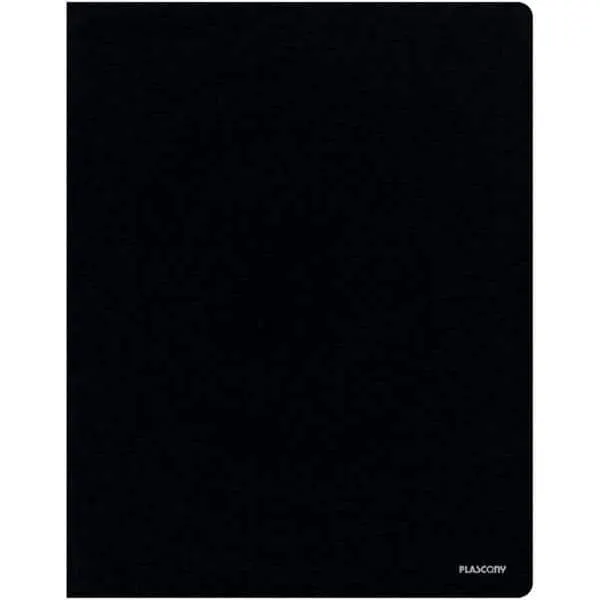Pasta catálogo com 10 envelopes, A4, Preto, PAL-01324, Plascony - PT 1 UN