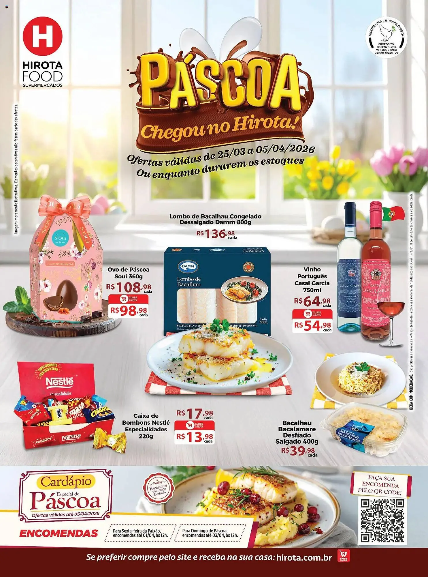 Encarte de Catálogo Hirota Food Supermercado 25 de março até 6 de abril 2026 - Pagina 1