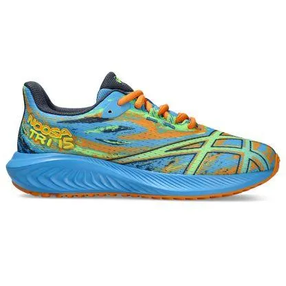 Tênis ASICS GEL-Noosa Tri 15 GS - Infantil - Azul e Verde com Laranja