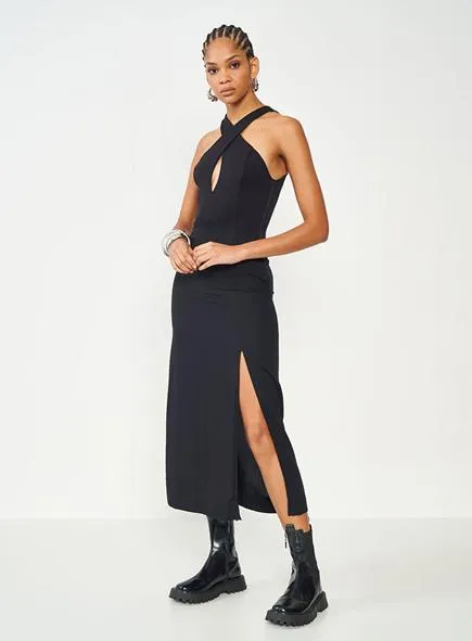 Vestido Slim Com Aplicação