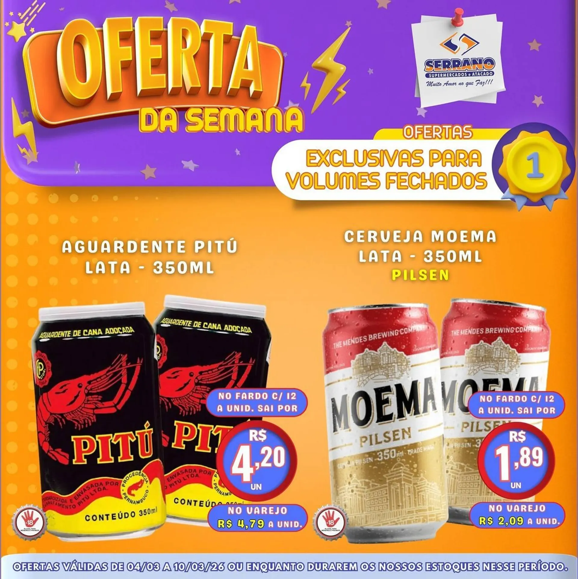 Encarte de Catálogo Serrano Supermercado 4 de março até 10 de março 2026 - Pagina 8