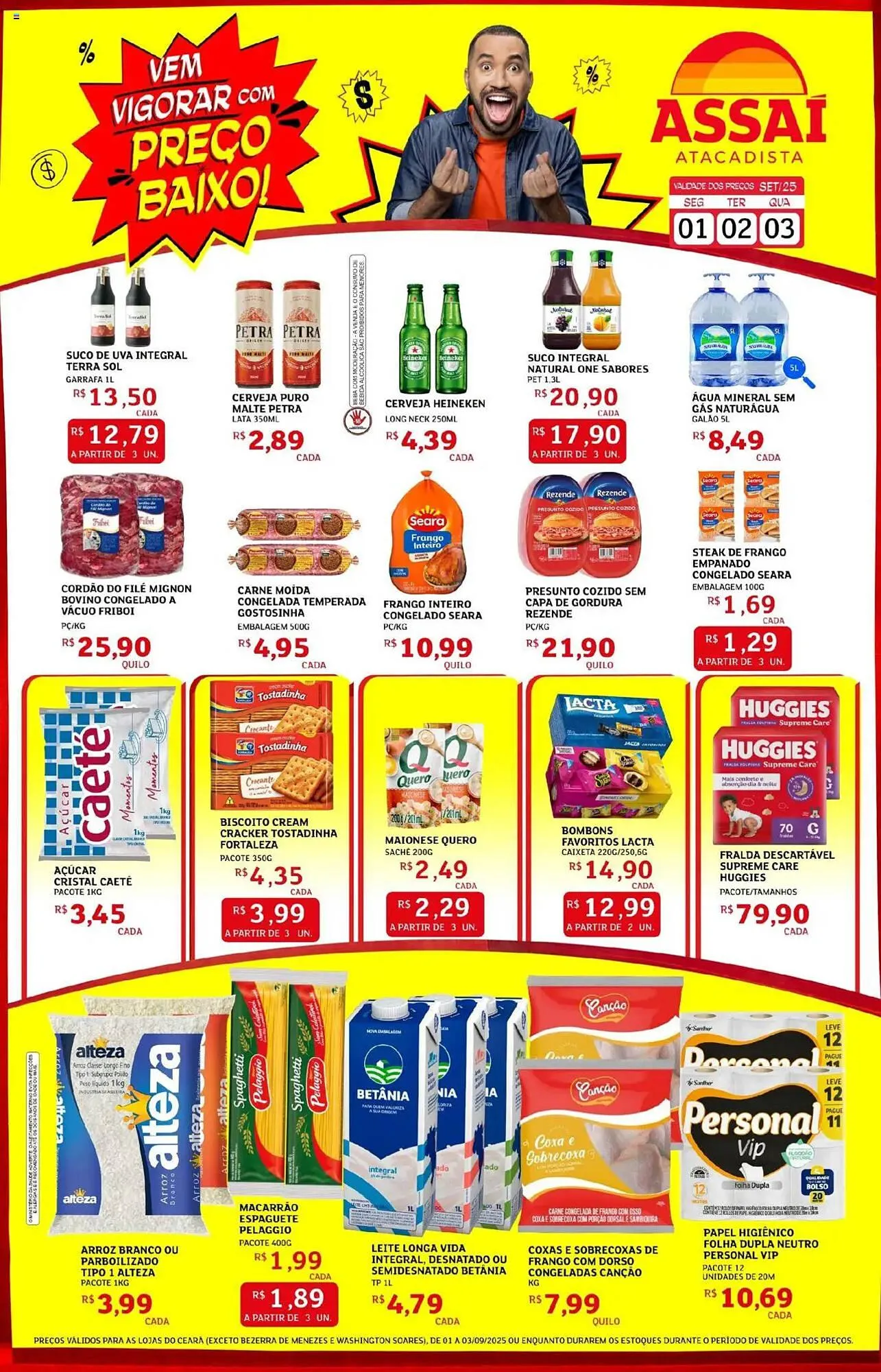 Encarte de Catálogo Assaí Atacadista 1 de setembro até 3 de setembro 2025 - Pagina 1