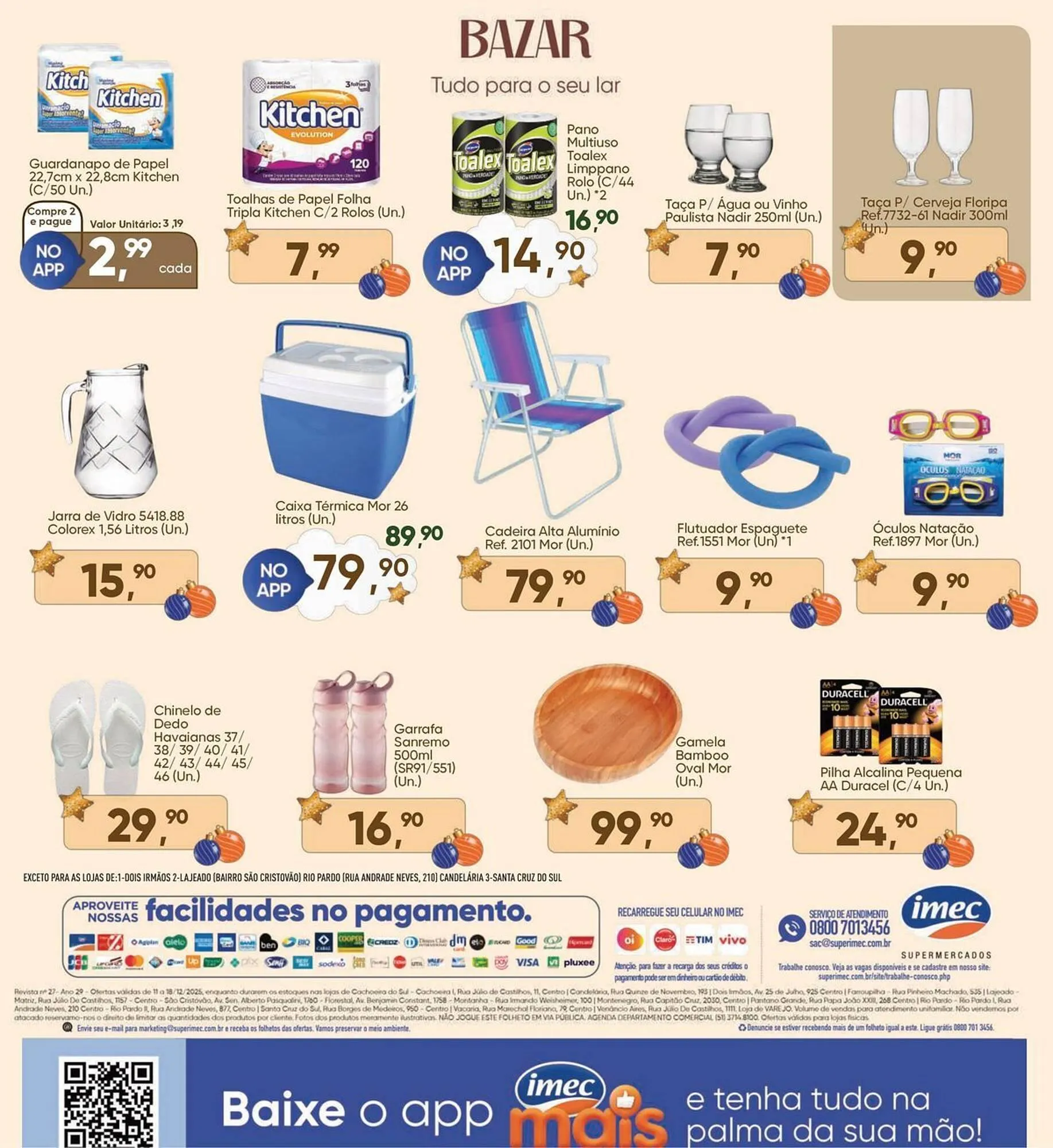 Encarte de Catálogo Imec Supermercados 11 de dezembro até 18 de dezembro 2025 - Pagina 12