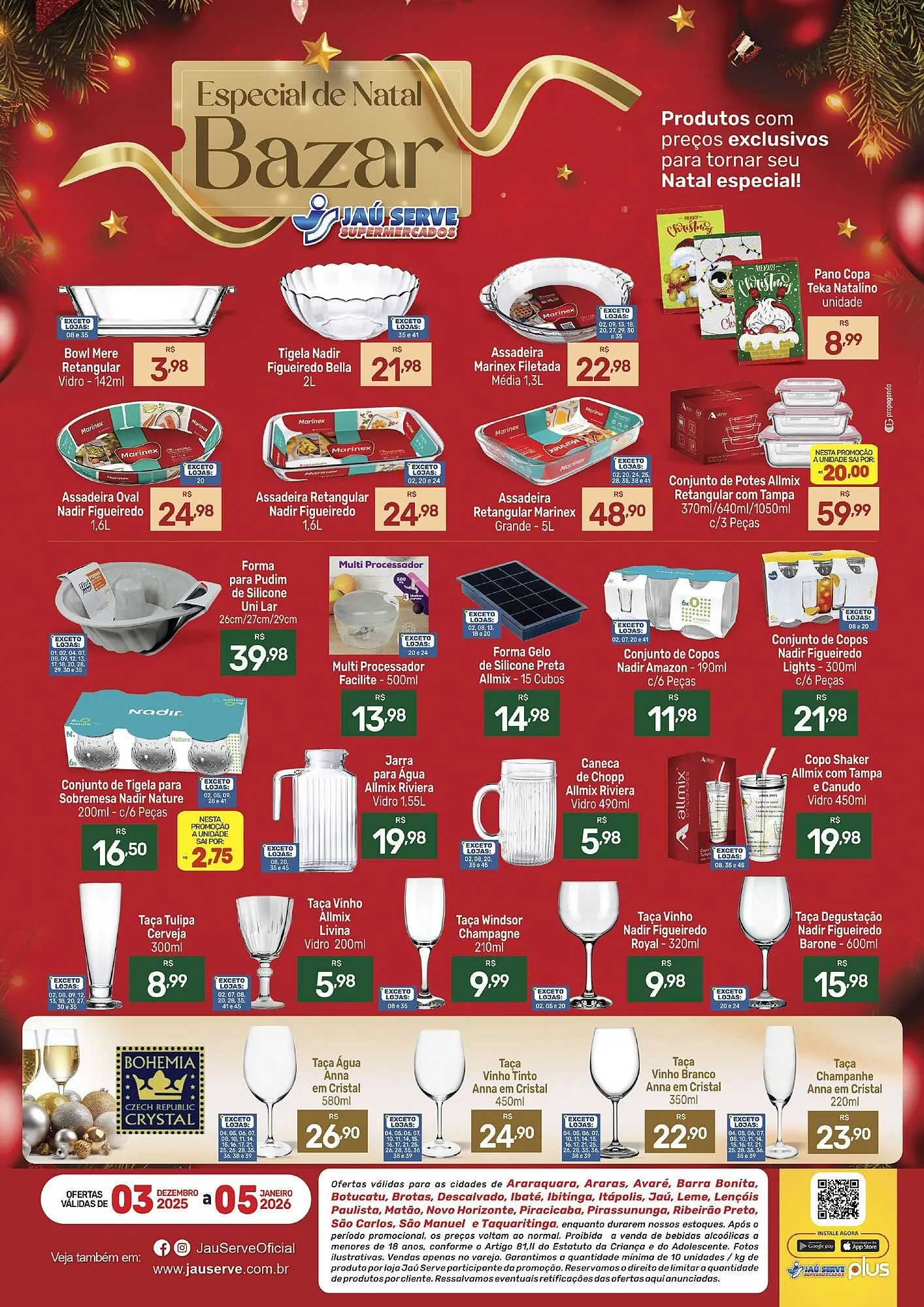 Encarte de Catálogo Supermercados Jau Serve 3 de dezembro até 5 de dezembro 2025 - Pagina 1