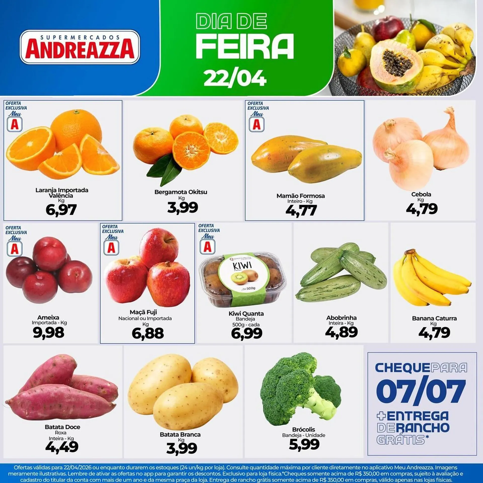 Encarte de Catálogo Supermercados Andreazza 22 de abril até 22 de abril 2026 - Pagina 1