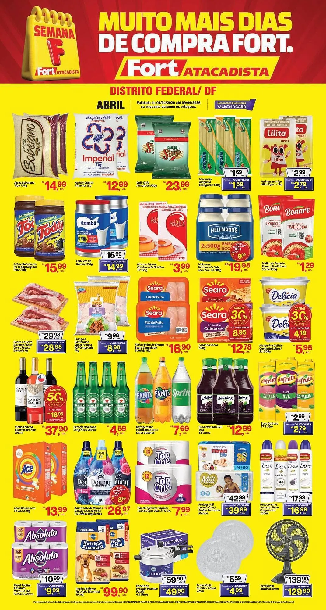 Encarte de Tabloide Fort Atacadista 6 de abril até 9 de abril 2026 - Pagina 1
