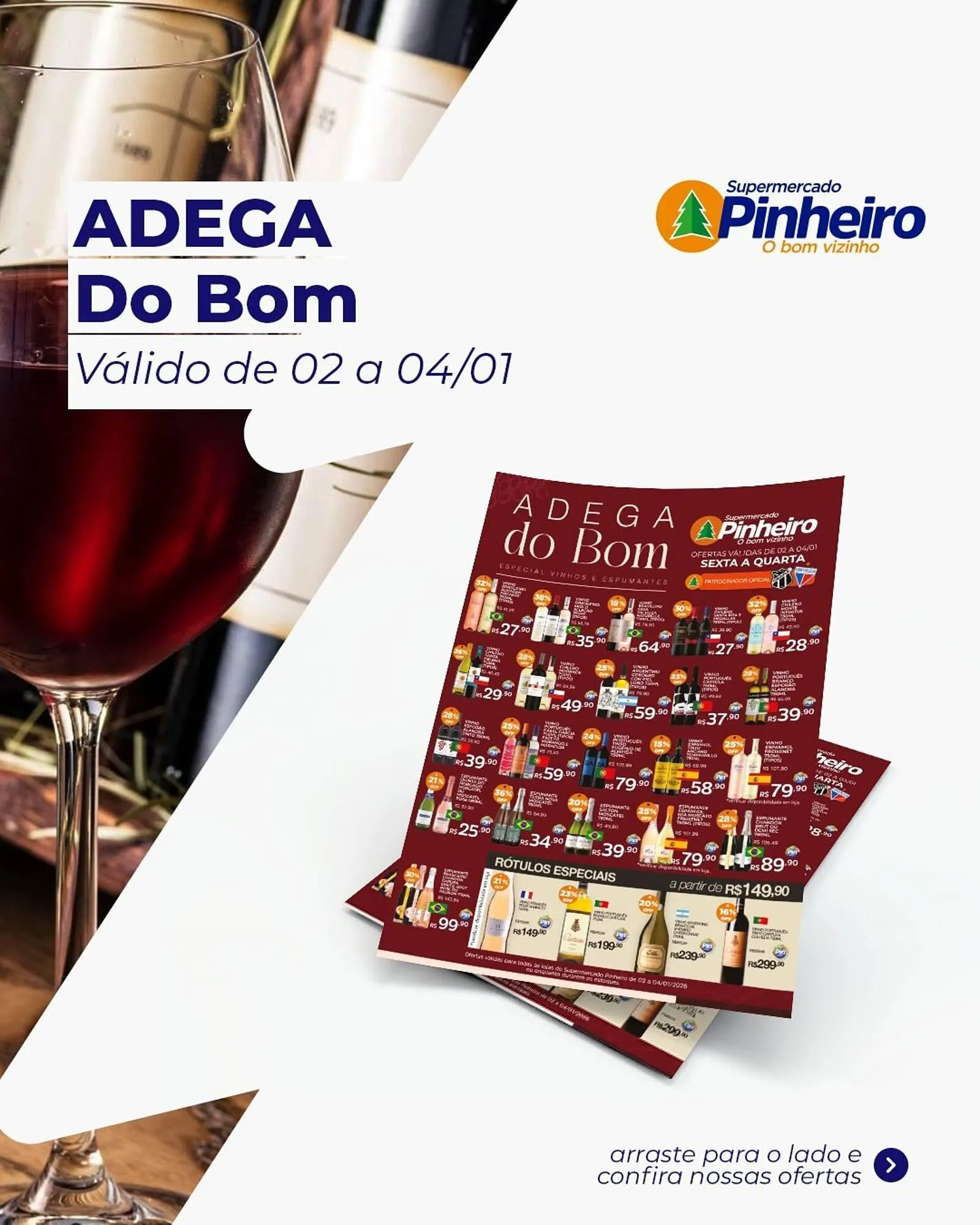 Encarte de Encarte Pinheiro Supermercado 2 de janeiro até 4 de janeiro 2026 - Pagina 1