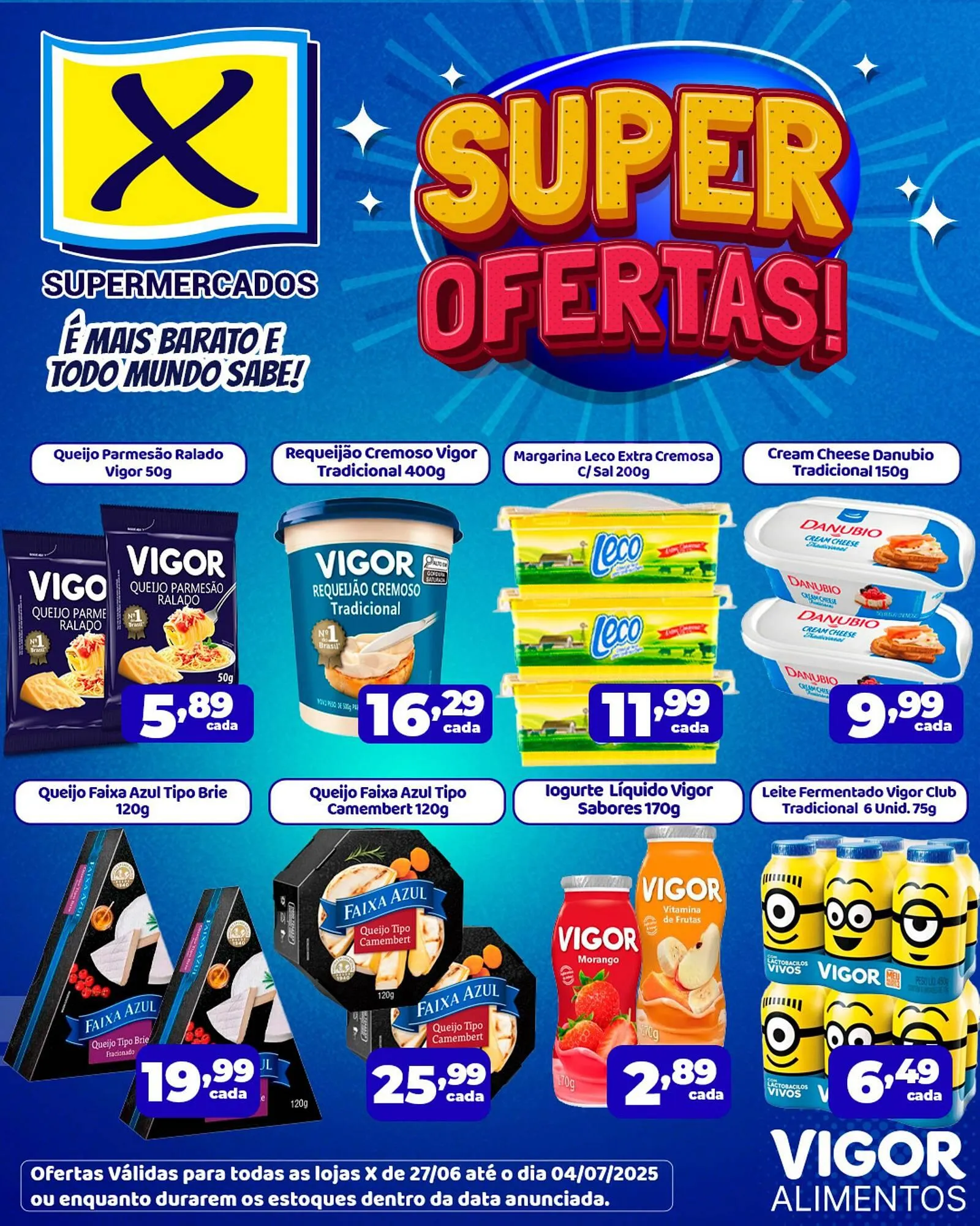 Encarte de Catálogo X Supermercados 27 de junho até 4 de julho 2025 - Pagina 1