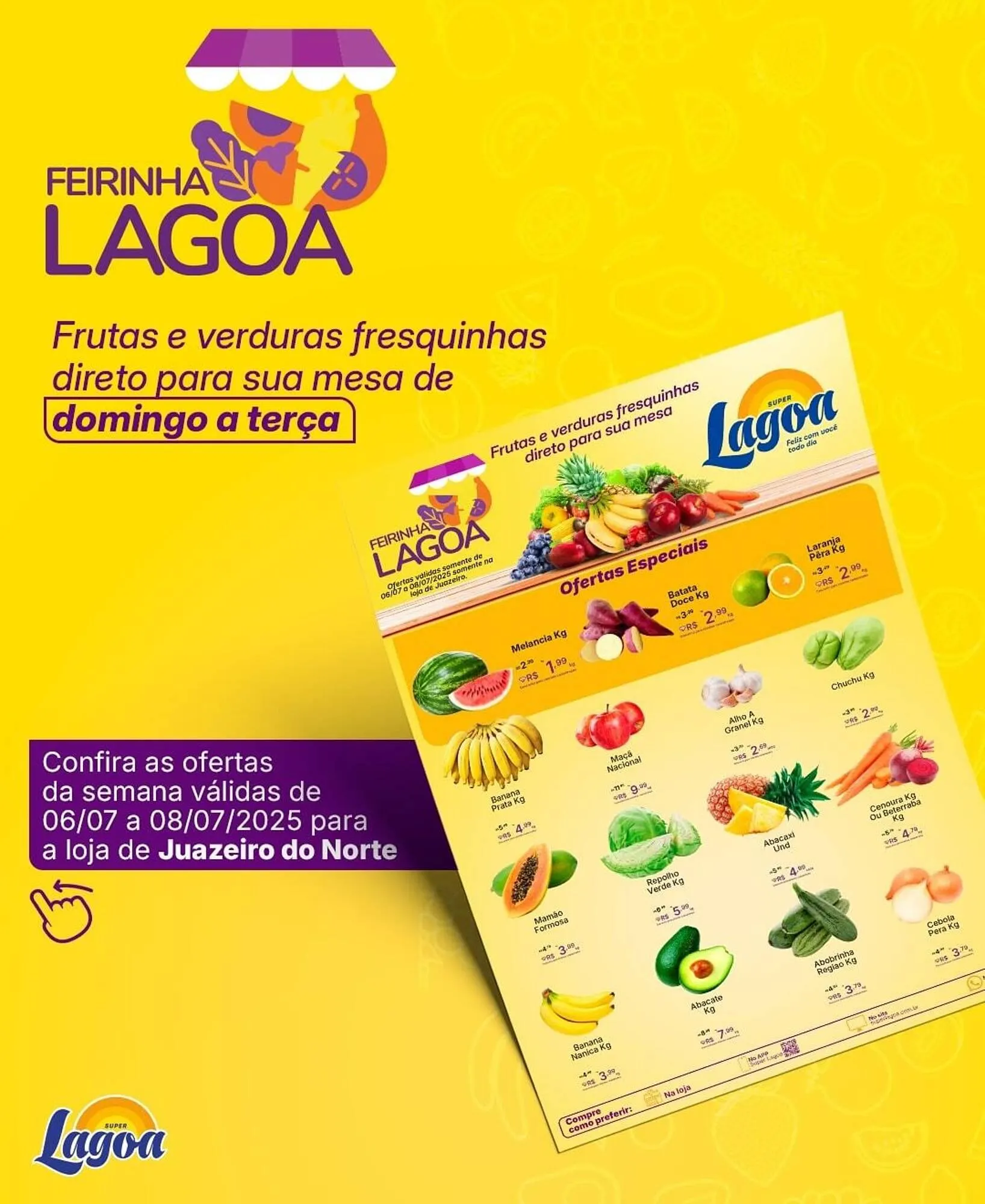 Encarte de Catálogo Super Lagoa 6 de julho até 8 de julho 2025 - Pagina 1