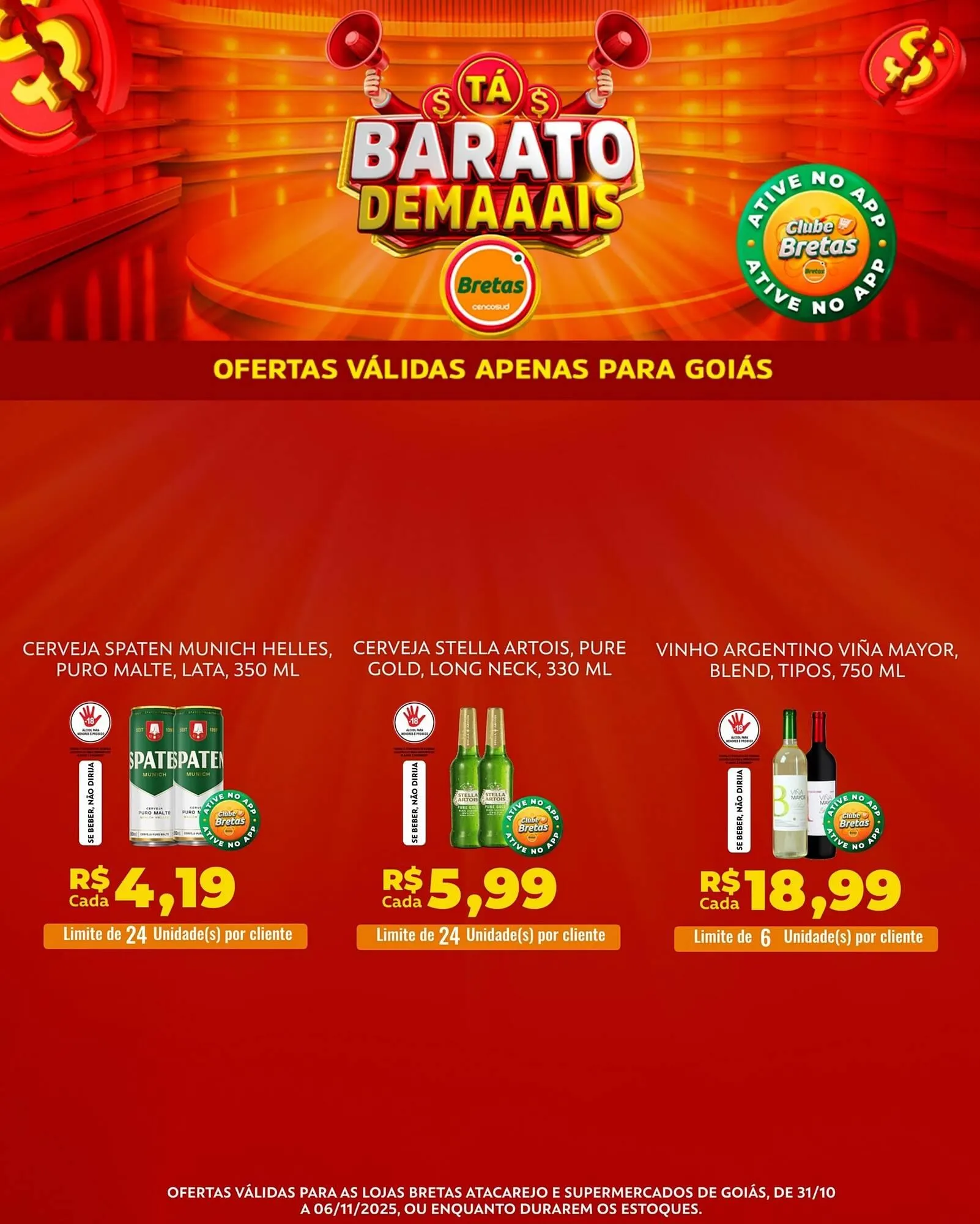 Encarte de Catálogo Supermercados Bretas 3 de novembro até 6 de novembro 2025 - Pagina 3