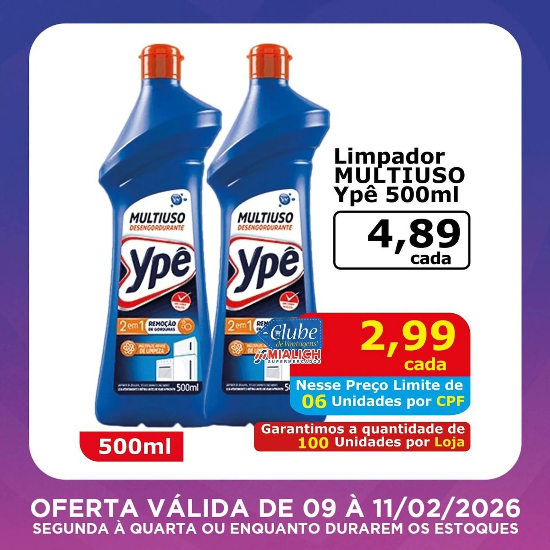Encarte de Catálogo Mialich Supermercados 9 de fevereiro até 11 de fevereiro 2026 - Pagina 8