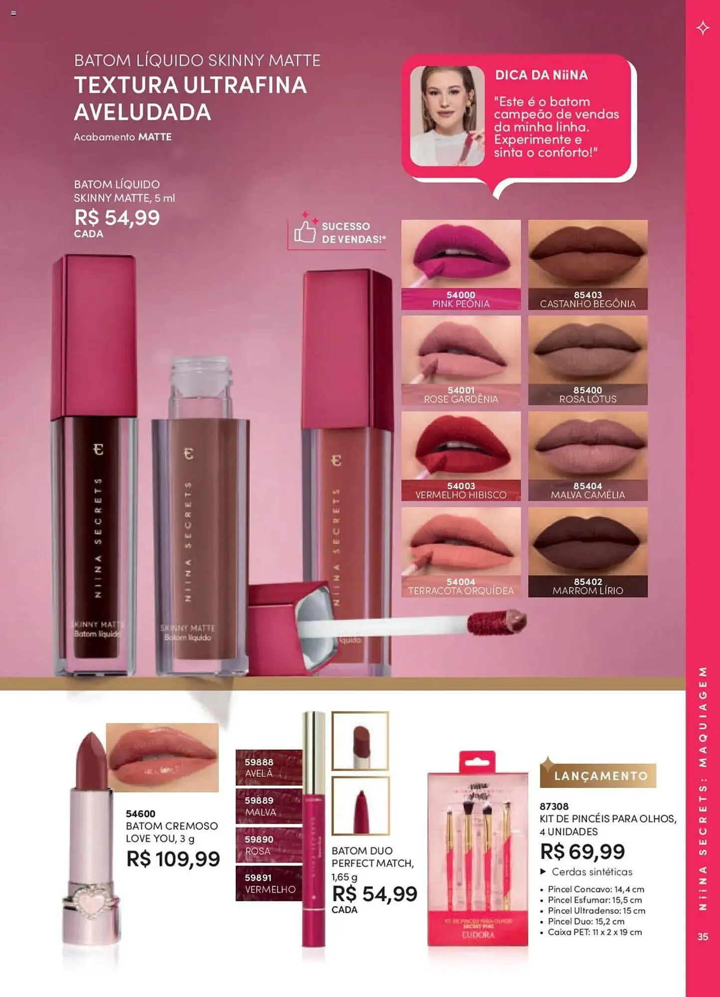 Encarte de Catálogo Eudora 8 de setembro até 3 de outubro 2025 - Pagina 35