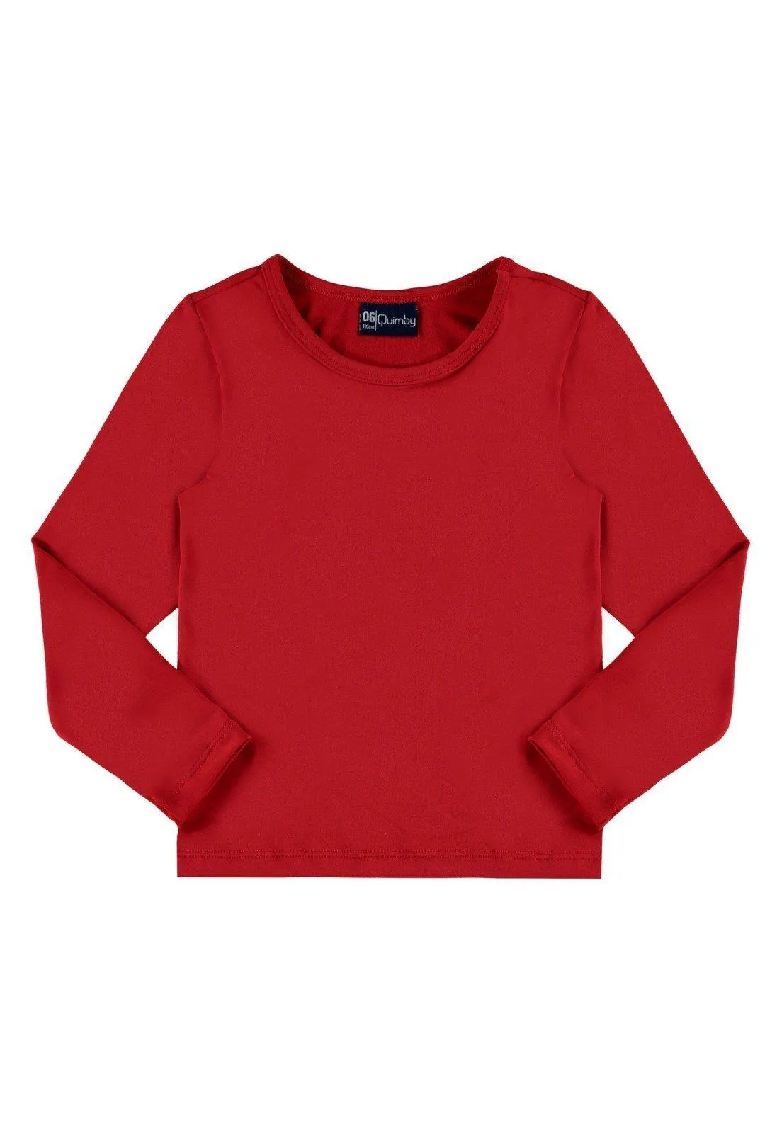 Camiseta de Manga Longa FPS 50 Unissex Quimby Vermelho