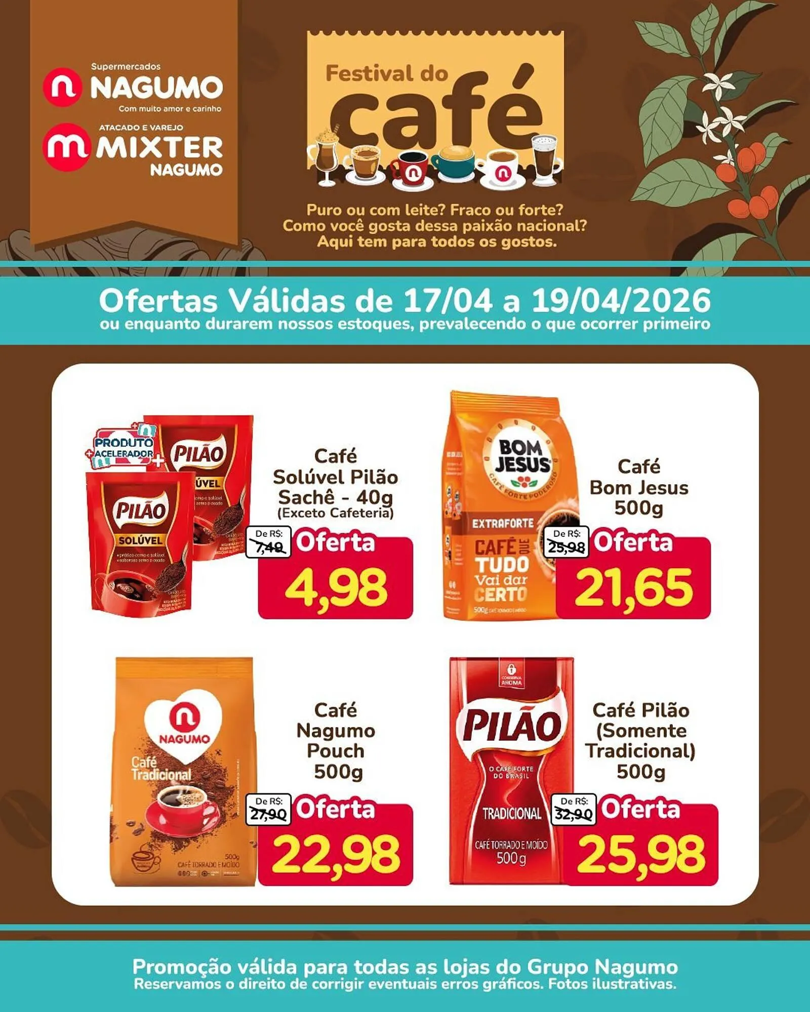 Encarte de Folheto Nagumo 17 de abril até 19 de abril 2026 - Pagina 1