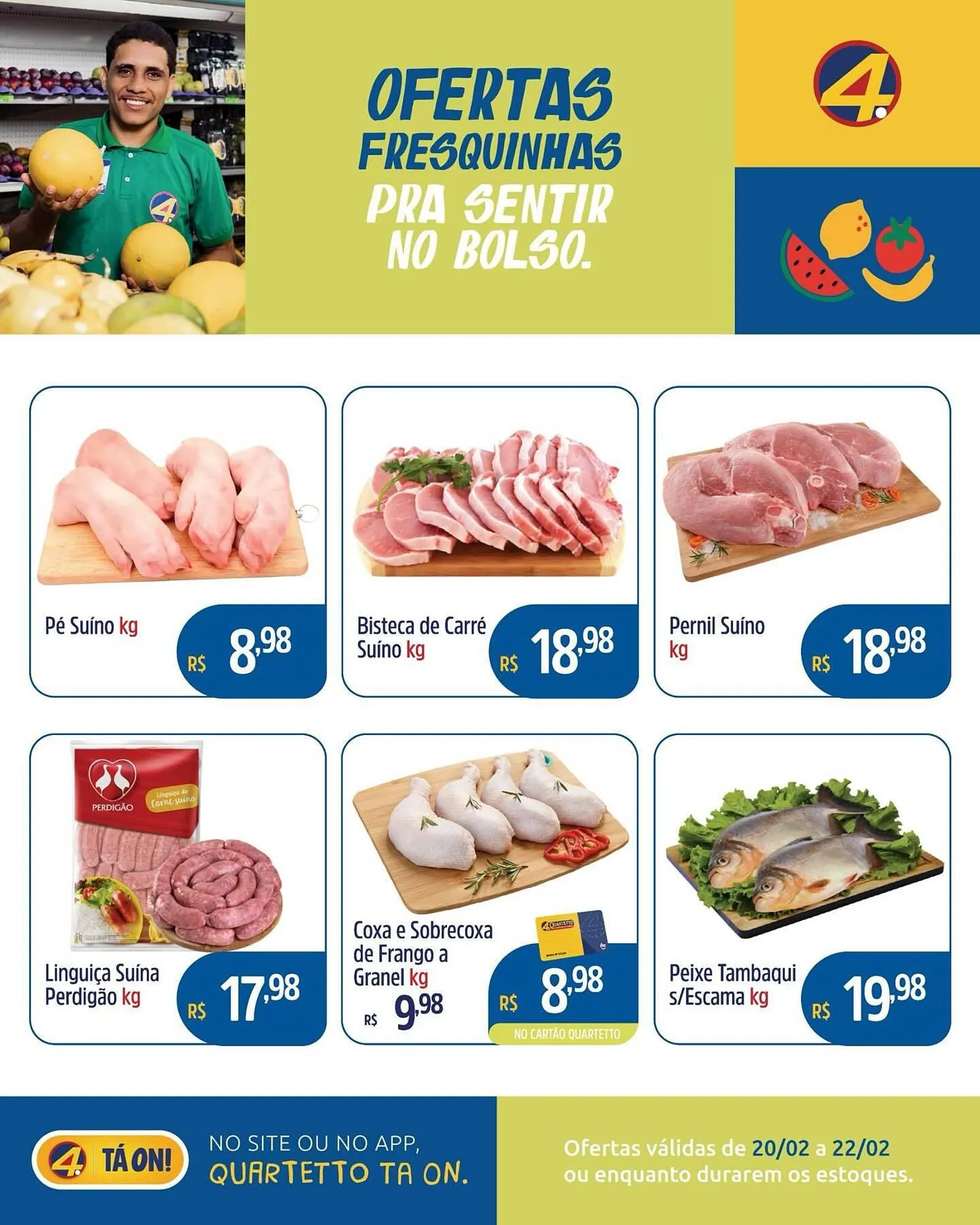 Encarte de Catálogo Quartetto Supermercados 20 de fevereiro até 22 de fevereiro 2026 - Pagina 4