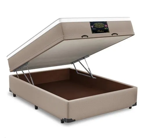 Cama Box Baú + Colchão Fashion New