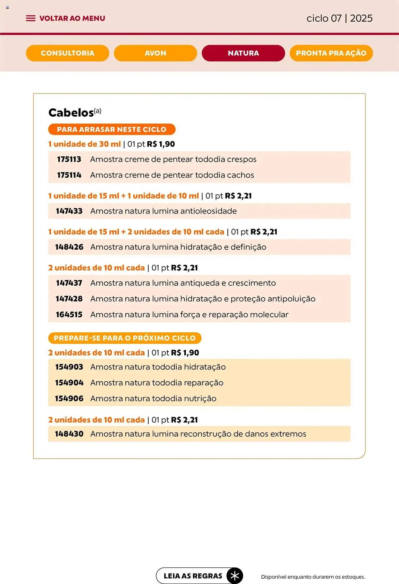 Encarte de Catálogo Avon 3 de abril até 1 de maio 2025 - Pagina 84