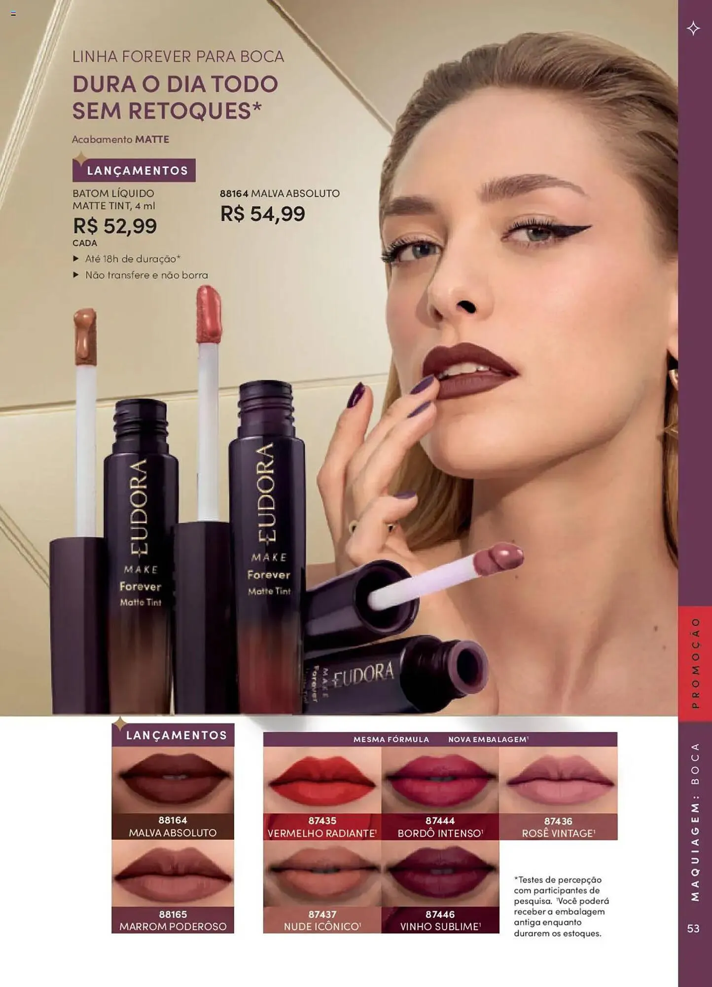 Encarte de Catálogo Eudora 8 de setembro até 3 de outubro 2025 - Pagina 53