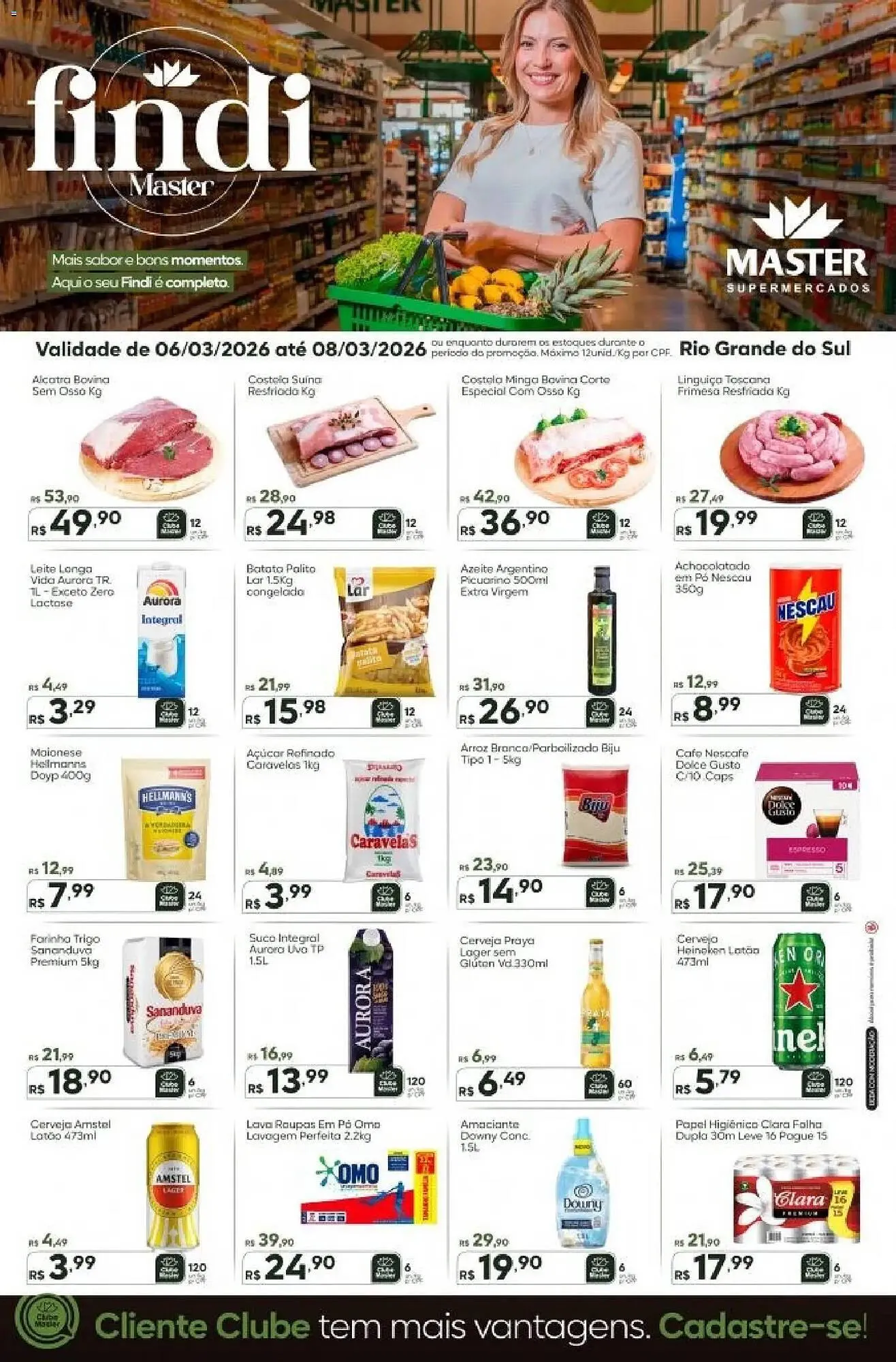 Encarte de Folheto Master Supermercados 6 de março até 8 de março 2026 - Pagina 1