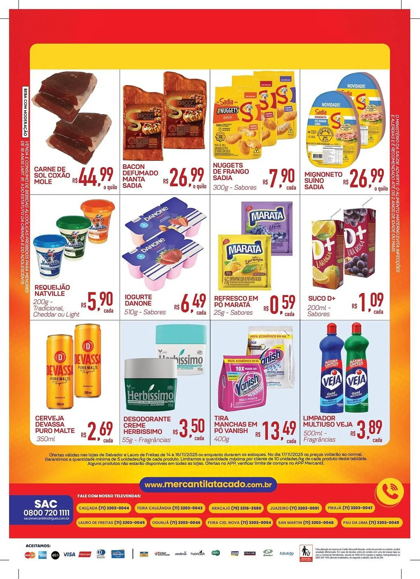 Encarte de Folheto Mercantil Rodrigues 14 de novembro até 16 de novembro 2025 - Pagina 2