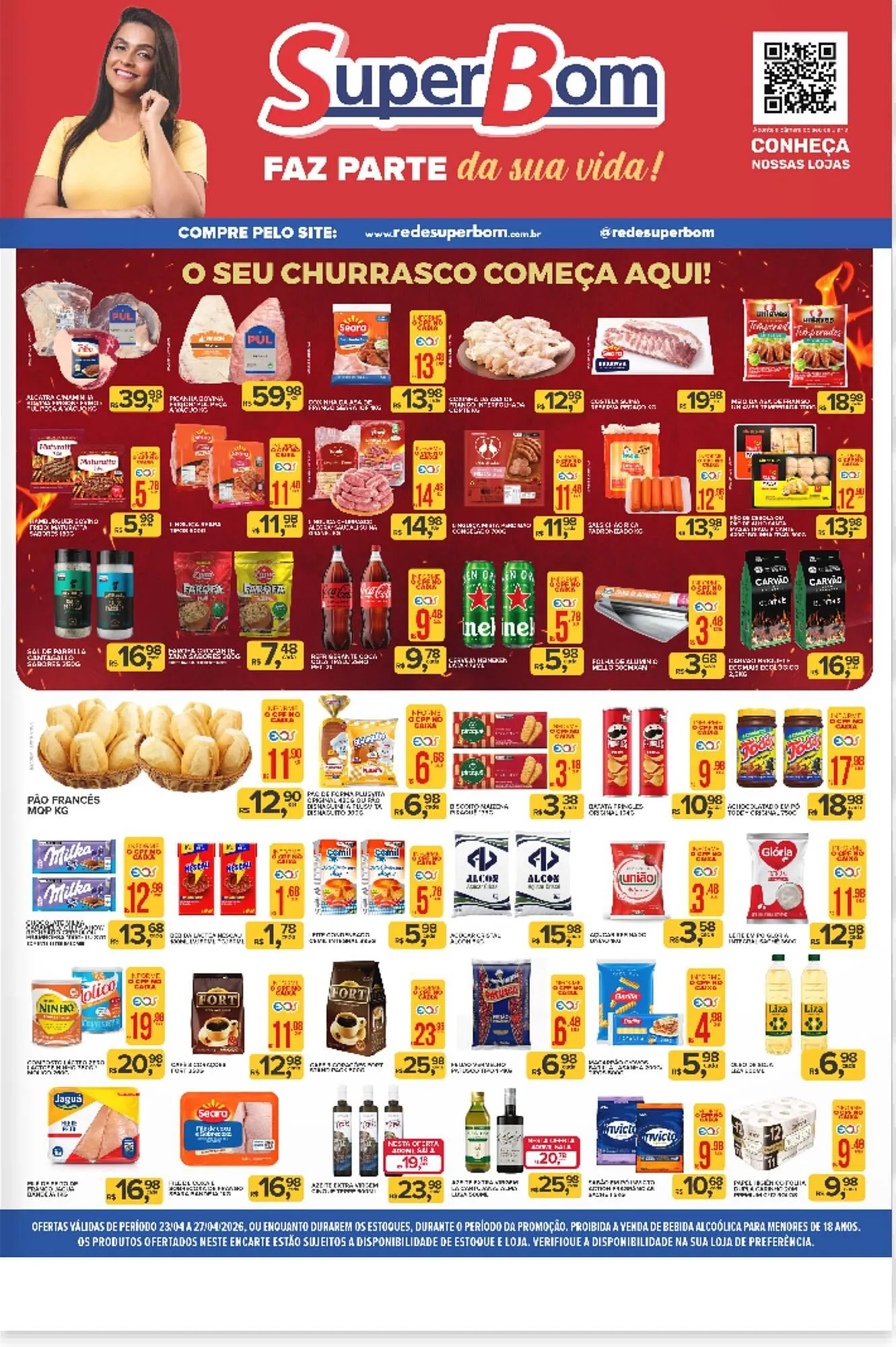 Encarte de Encarte Super Bom 23 de abril até 27 de abril 2026 - Pagina 1