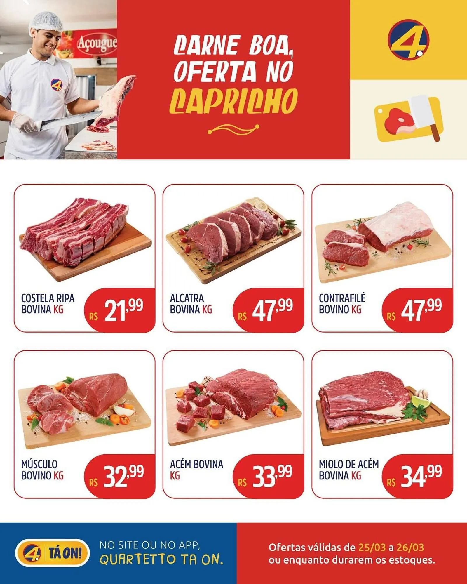 Encarte de Catálogo Quartetto Supermercados 25 de março até 26 de março 2026 - Pagina 1