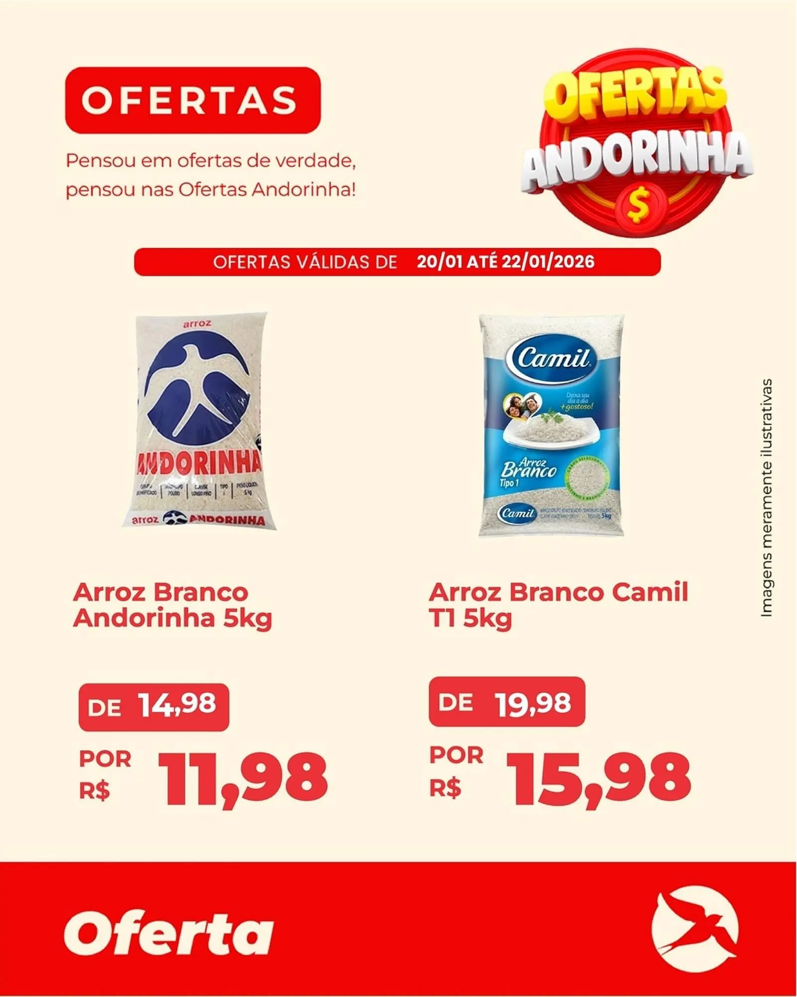 Encarte de Folheto Andorinha Hipermercado 20 de janeiro até 22 de janeiro 2026 - Pagina 1