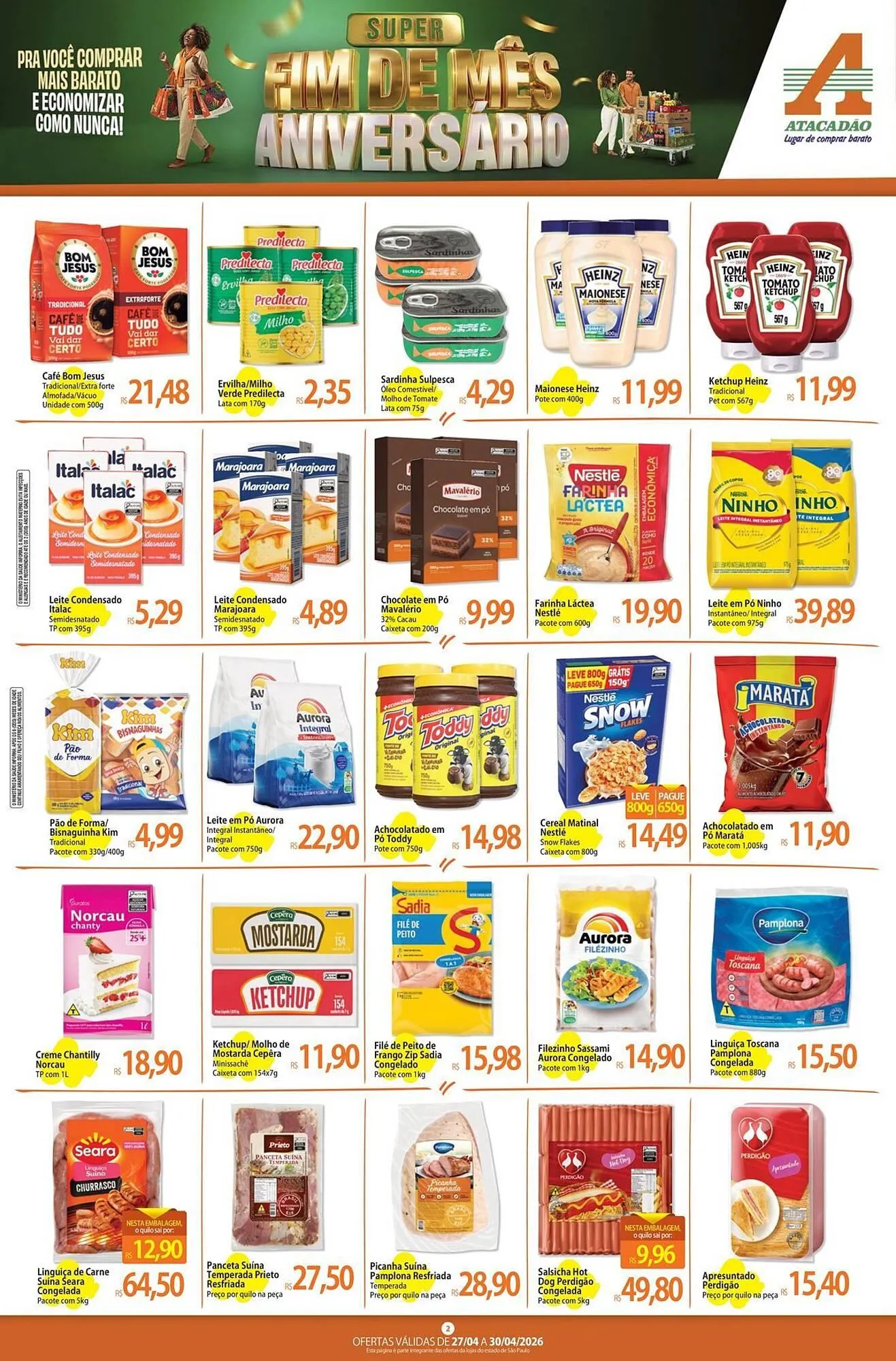 Encarte de Folheto Atacadão 27 de abril até 30 de abril 2026 - Pagina 2